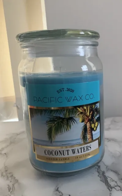 Pacific Wax Co-Coconut Waters Scented Candle- Large Jar/510g