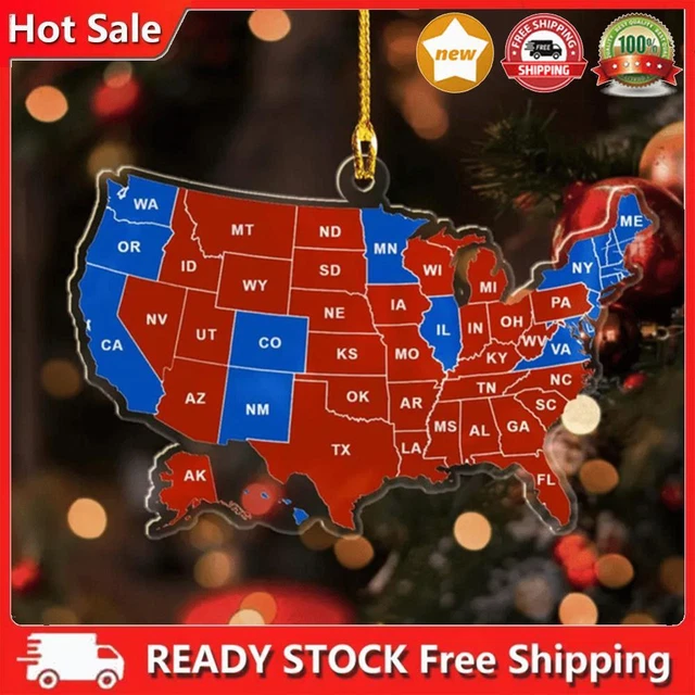 2024 US ELECTION Map Ornament 2024 - 2024 US Election Map Ornament 2024 Election Results.webp