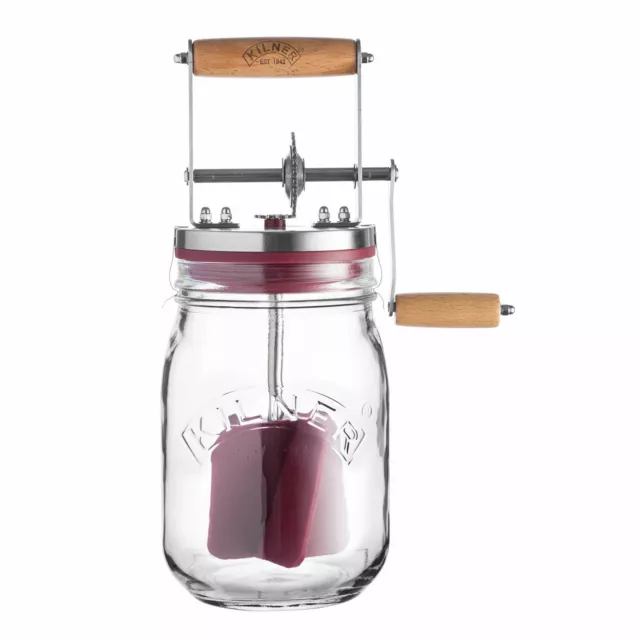 KILNER Butterfass mit Drehkurbel 1 Liter