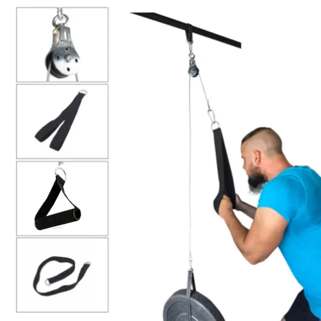 Home Gym Fitness Pulley Kabelsystem Hebemaschine Trizeps Seil Gewicht Workout
