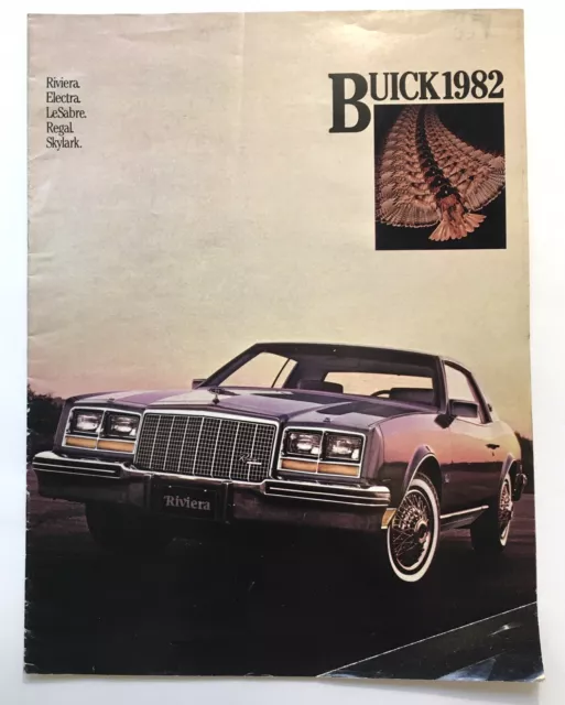 1982 Buick Riviera electra LeSabre Regal Skylark Sales Brochure Booklet