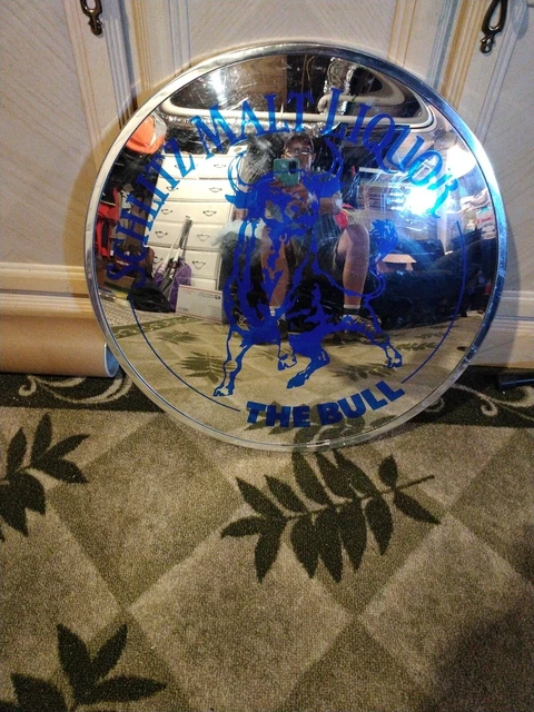 1988 Schlitz Malt Liquor The Bull Convex Security Mirror 18" Plexi-View Acrylic