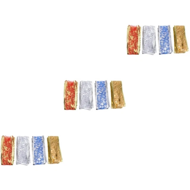 12 rollen von Ripsband Weihnachten Verpackung Band