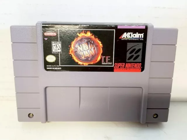 NBA Jam Basketball TE Tournament Edition Super Nintendo SNES Video Game CART t.e