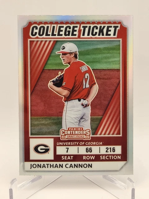 2022 Elite Extra Edition College Tickets Optic Holo #CTO-36 Jonathan Cannon