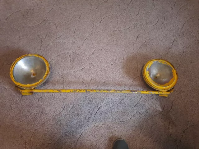 1926 - 1927 Model T Headlight Buckets And Headlight Bar Original