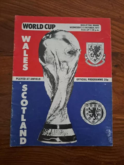 Wales V Scotland WC 1977