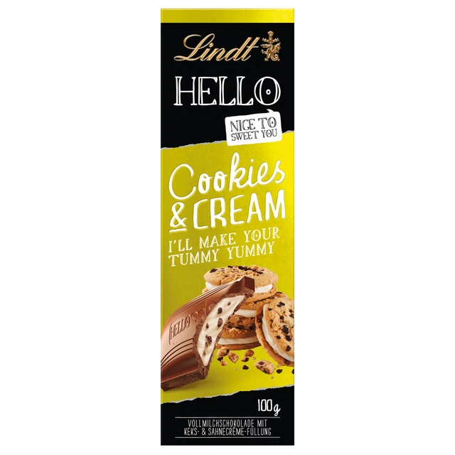 Lindt Hello Lavagna Cookies & Cream 100g