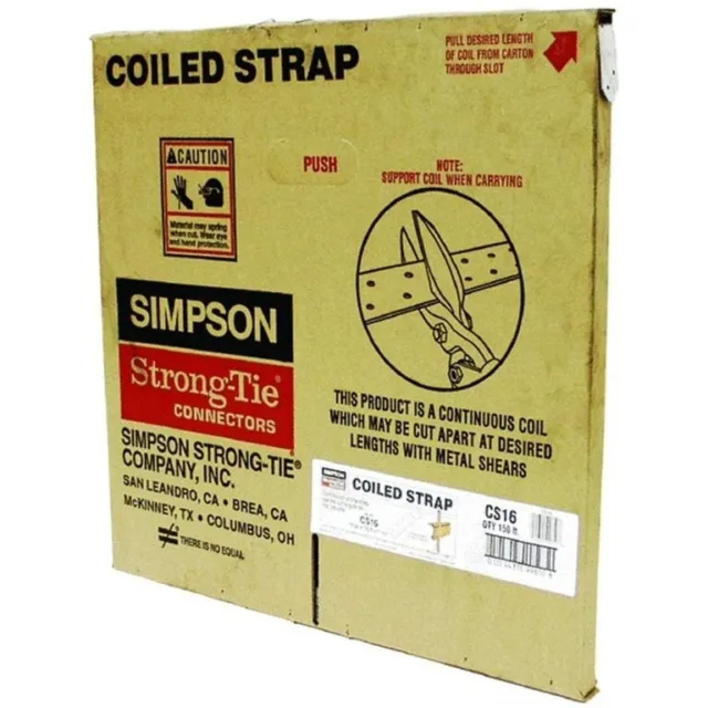 Simpson Strong-Tie CS16-150 ft 16-Gauge Galvanized Coiled Strap-READ DESCRIPTION