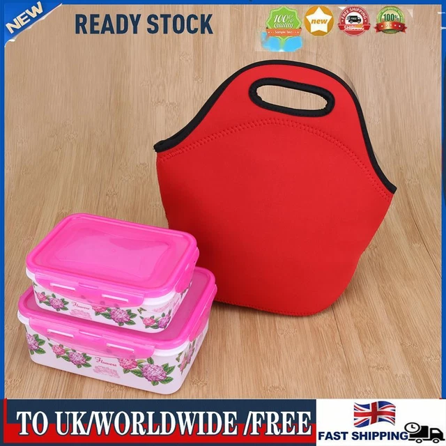 Neoprene Lunch Tote Bag Insulated Waterproof Lunch Box Container