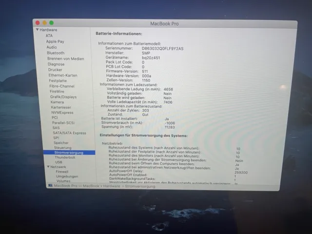Apple Macbook PRO 15,4" Retina - A1398 - 2,4 GHz IntelCore i7 2760QM 8 GB 256 GB 3