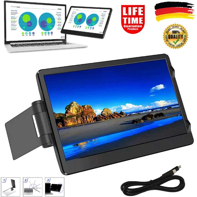 Tragbarer Monitore 11,6 Zoll Touch 1366*768 FHD IPS Display für PC Lapdock