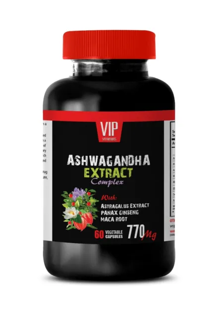 anxiety relief - ASHWAGANDHA ROOT COMPLEX 770mg - cholesterol support 1B