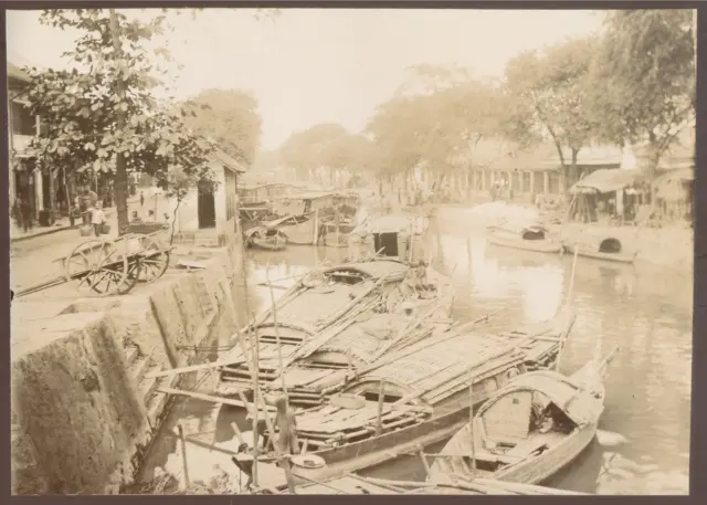 Indochine COCHINCHINE Saigon, Cholon, les quais, canal intérieur 1902 , Citrate
