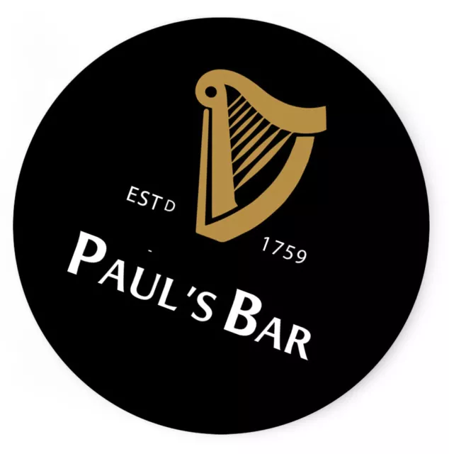 Personalisiert beliebiger Name Bar Untersetzer Bier Zuhause Pub Café Anlass Geschenkidee 17
