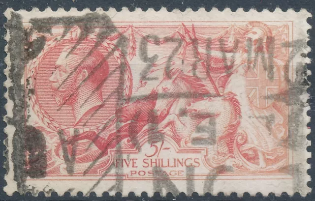 Great Britain 1918 Used - King George V 5 shillings SEAHORSE