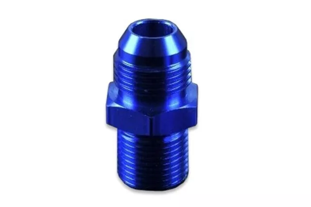 Adaptateur de raccord de tuyau droit AN-6 AN6 JIC Flare à 1/8 NPT bleu