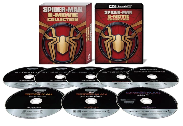 Ultra Collection SPIDER-MAN 8-MOVIE COLLECTION Box 4K Ultra HD Blu-ray 8 Discs Japanese ...