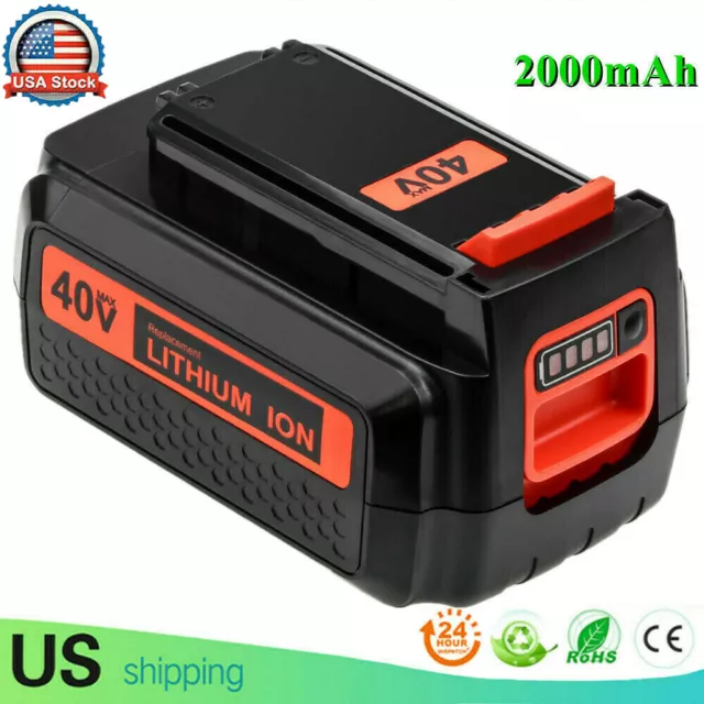 40Volt for Black & Decker 40V 2.0Ah MAX Lithium Ion Battery LBX36 LBX2040 LBXR36