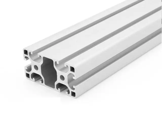 Alu Profilé aluminium 40x80 L type I fente 8 clair argent (43,90€/m,min.1€)