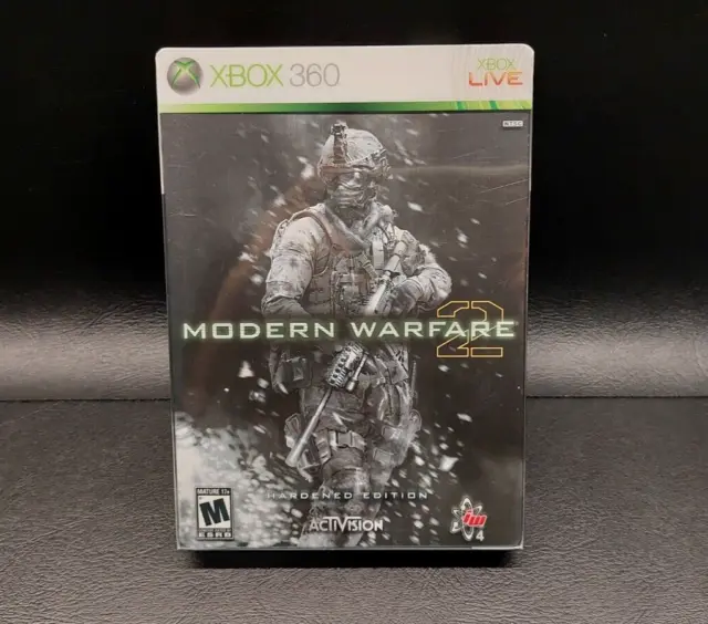 Xbox 360 Call of Duty Modern Warfare 2 Hardened Edition Steelbook Complete
