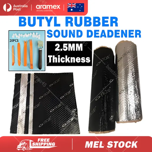 4m/8M Butyl Sound Deadener Roll 20% THICKER Sound Proofing vs dynamat pingjing