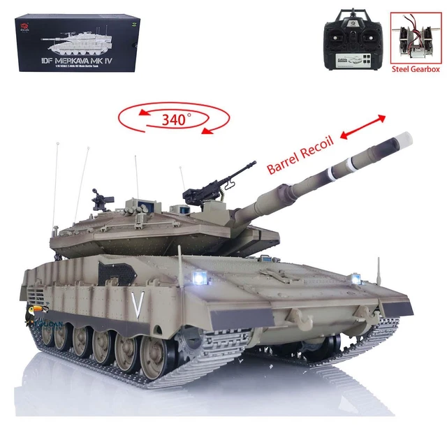 RC Heng Long BB Firing 2.4ghz 1/24 Infrared Type 90 Model Battle Tank Sound V5 E - Foto 6