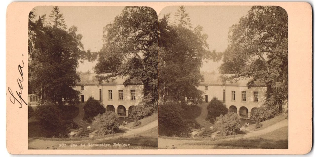 vue stéréoscopique-Photo Photographe inconnu,  vue de Spa, Le Géronstère