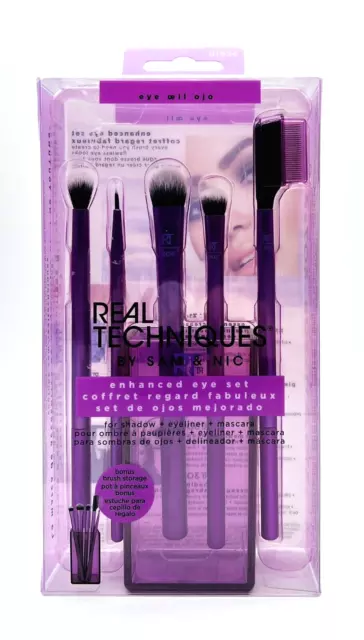 Real Techniques Augen Make Up Lidschatten Pinsel Set, 6-teilig