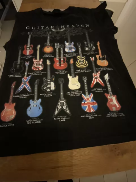 Guitar Heaven Collection GuitaristMens Cotton T-Shirt Medium