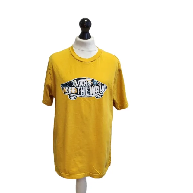 Vans Yellow Short Sleeve Sports t-Shirt Boys UK L 12-14 Year