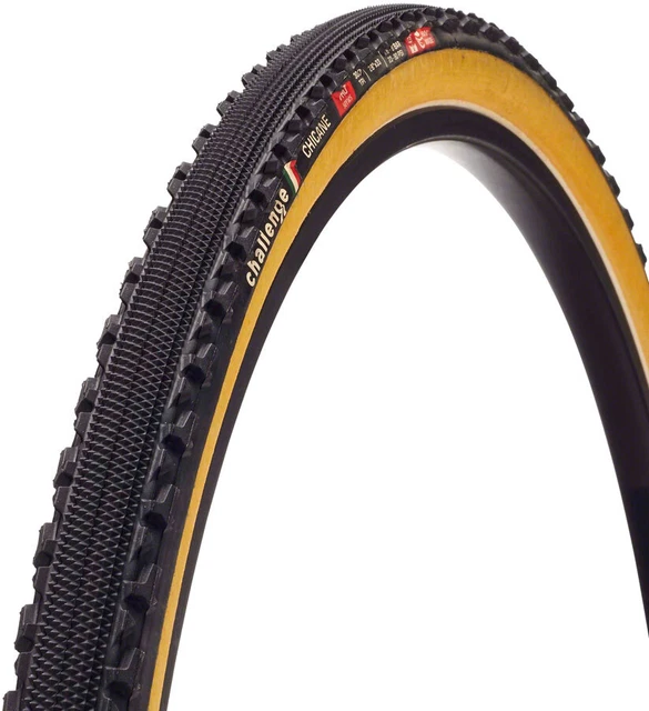 NEW Challenge Chicane Pro Tire - 700 x 33 Tubular Black/Tan Handmade
