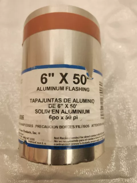 Amerimax 6 In. x 50 Ft. Mill Aluminum Roll Valley Flashing 66006 Amerimax