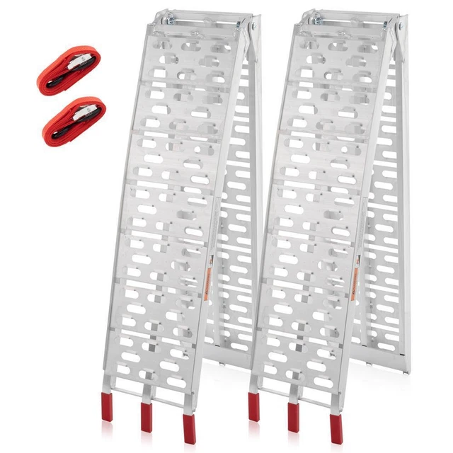New 89" Aluminum Plate Ramp Pair Lawnmower ATV Motorcycle Truck Loading 1500lbs