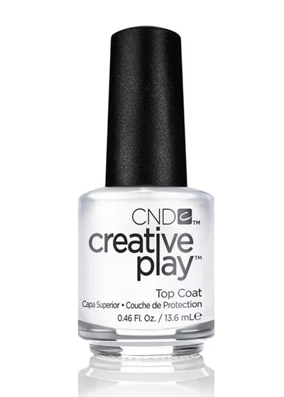 CND creative play clear top coat nail polish  - 13.6ml