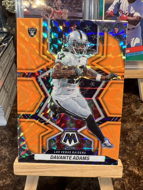 Davante Adams 2022 Mosaic Orange Reactive Raiders NFL 🏈 National Pride Packers
