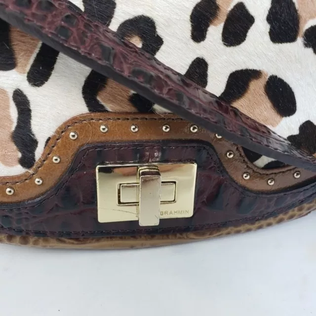 Leopard print Brahmin Mini Sonny Capella 3