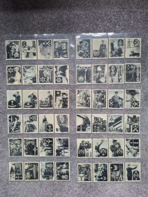 The Navy at Work . Cigarette Cards . 1937 . Full Set . 48 Cards .