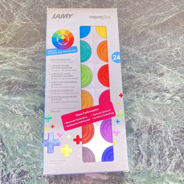 Lamy aquaplus Deckfarben Kasten Original Verpackt, unbenutzt mit Deckweiß Tube