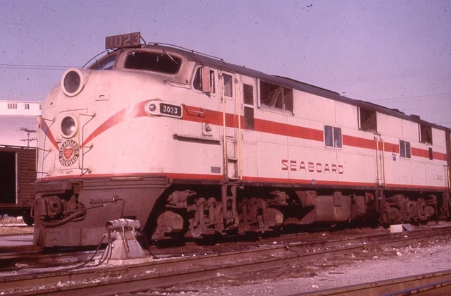DUPLICATE RAILROAD SLIDE SAL SEABOARD AIR LINE 3023 EMD E7A train engine Coast