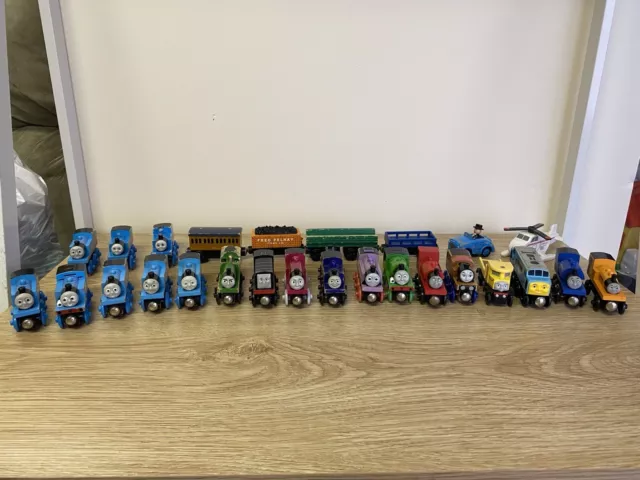 Thomas The Tank Engine Bulk Lot Of Wooden Trains And Carriages Toys