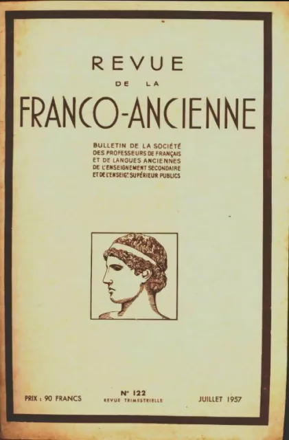 3127807 - Revue de la franco-ancienne n°122 - Collectif