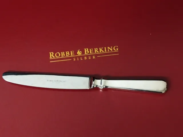 Robbe & Berking Alt Spaten Menü Messer Form A 925 Sterling Silber Besteck -Top-