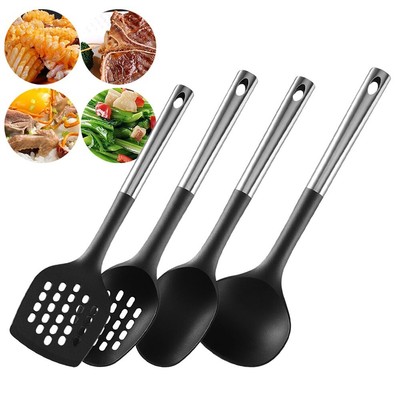 4 Pezzi Piccoli Cucchiai in Silicone Multicolore Cucchiaio da Cucina Antiaderente Cucchiaio da Portata in Silicone Cucchiaio per Mescolare per Cucina Cucinare Strumenti di Miscelazione 