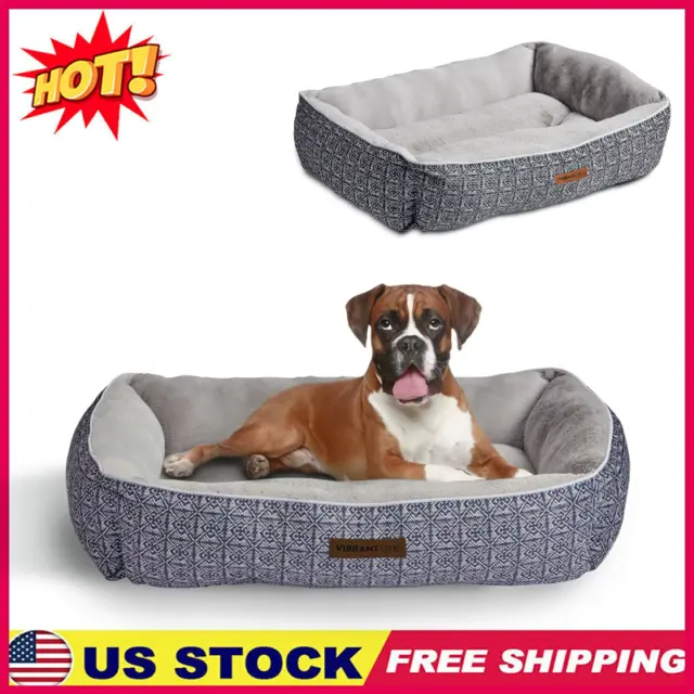 Vibrant Life Lounger Pet Bed, Large, 36" x 27", Large Dog Beds