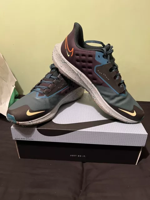NIKE MEN S AIR Zoom Pegasus 38 Shield Deep Jungle UK Size 11