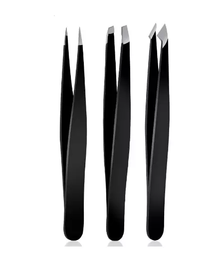 Pinzette Haarentfernung Profi Qualität Pinzetten Set 3-teilig Tweezers Set