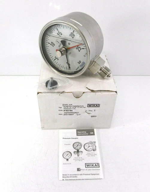 MANOM TRE WIKA 233 30 100 Manom tre Ressort Tubulaire G1 2B Inf rieur 