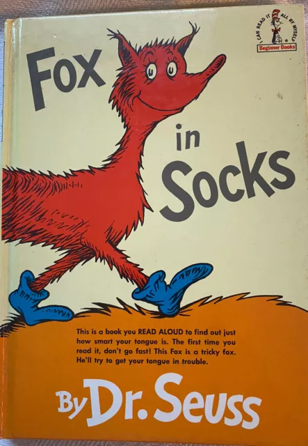 FOX IN SOCKS by Dr. Seuss (Free Shipping)