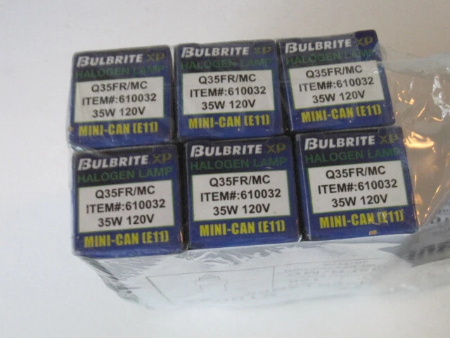 Bulbrite 610032 Q35FR/MC 120-Volt Halogen JD Type Mini-Can E11 Bulb Frosted 35W